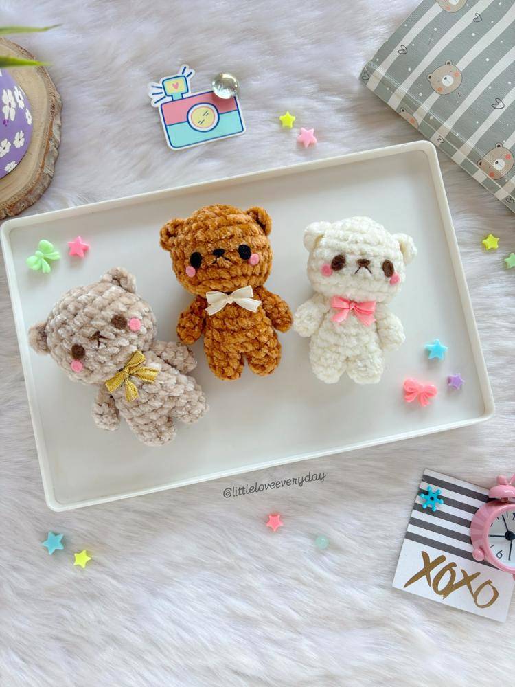 Plush Crochet Teddy Bear Amigurumi