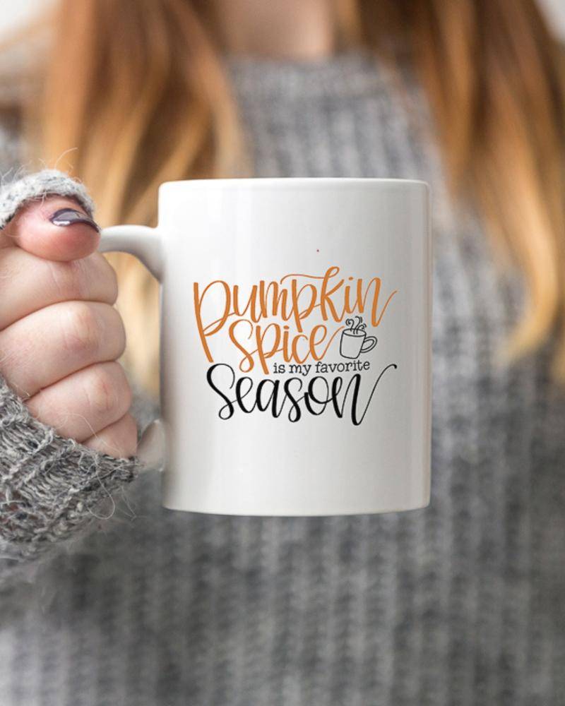 Pumpkin Spice Season Mug SVG Design