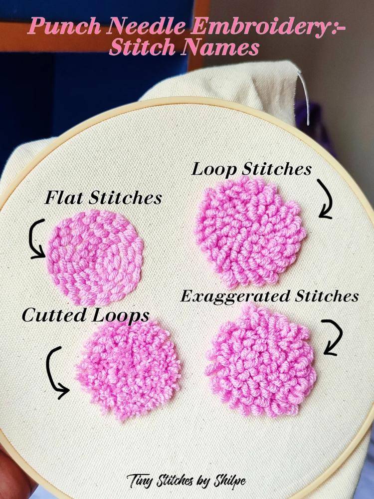 Punch Needle Embroidery Stitch Sampler