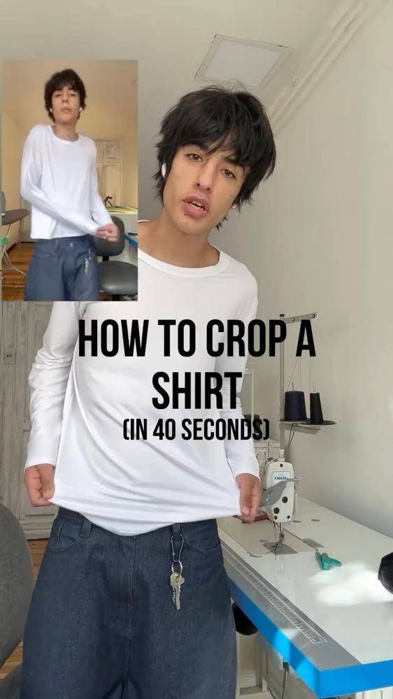 Quick DIY Cropped T-Shirt Tutorial