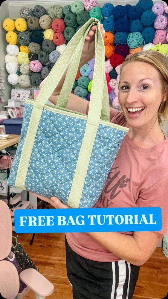 Quilted Floral Tote Bag Project