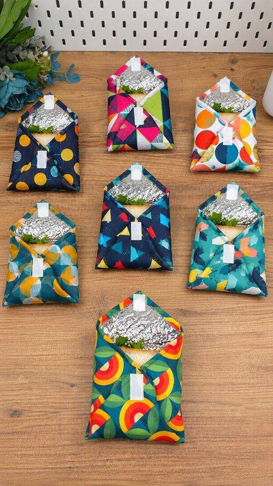 Quilted Reusable Sandwich & Snack Bags