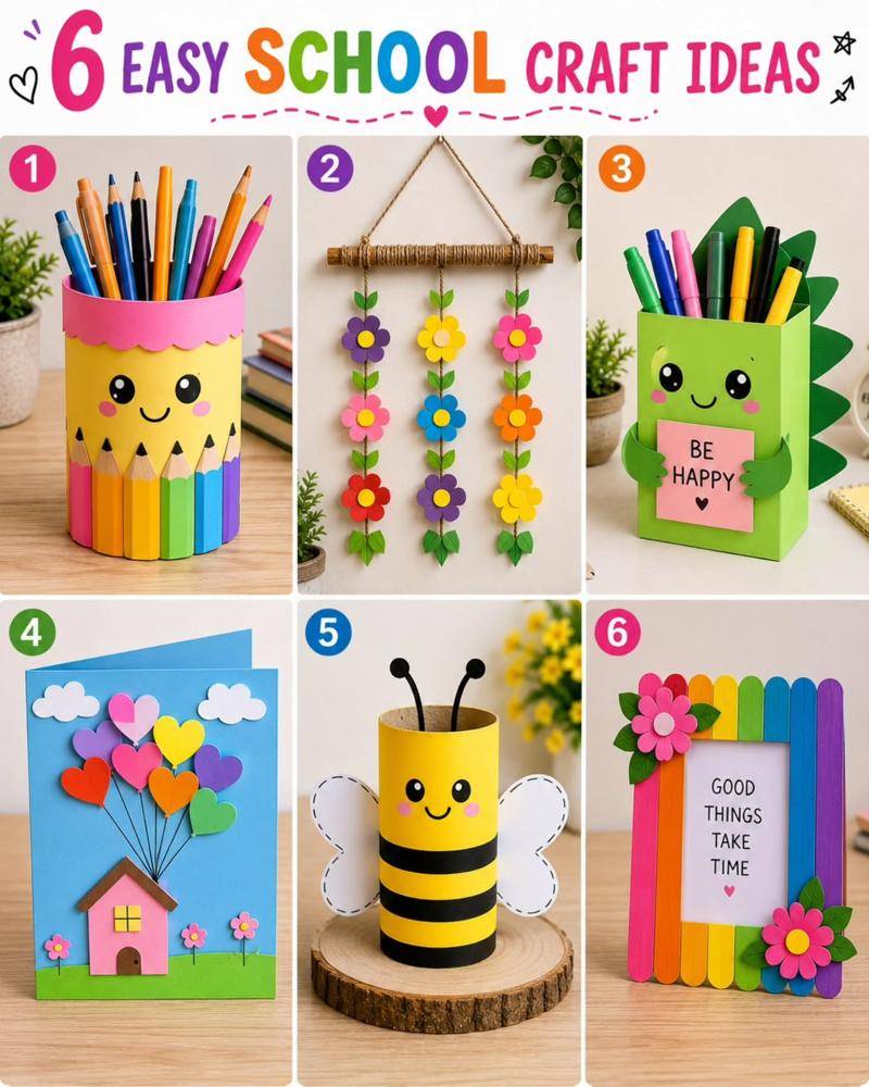 Rainbow Popsicle Stick Photo Frame Craft