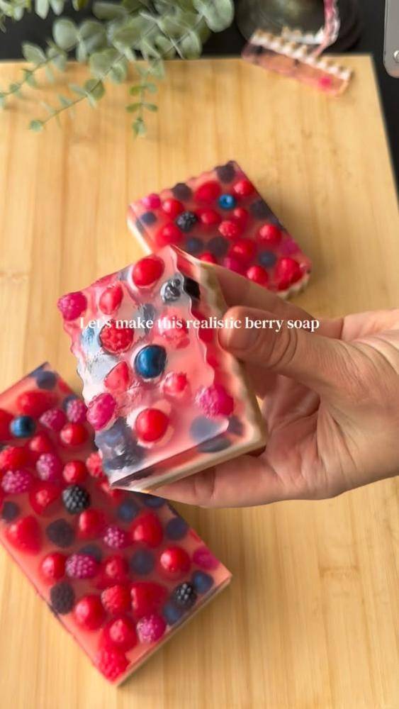 Realistic Berry Burst Melt and Pour Soap