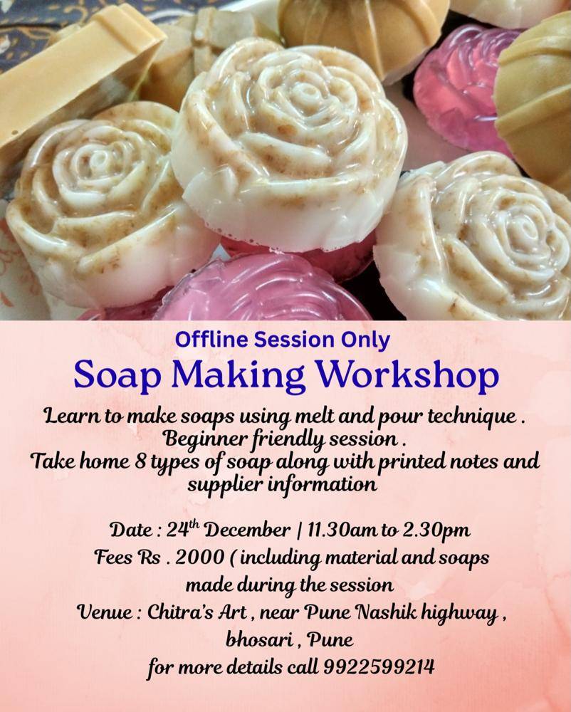 Rose-Shaped Melt and Pour Soap Craft