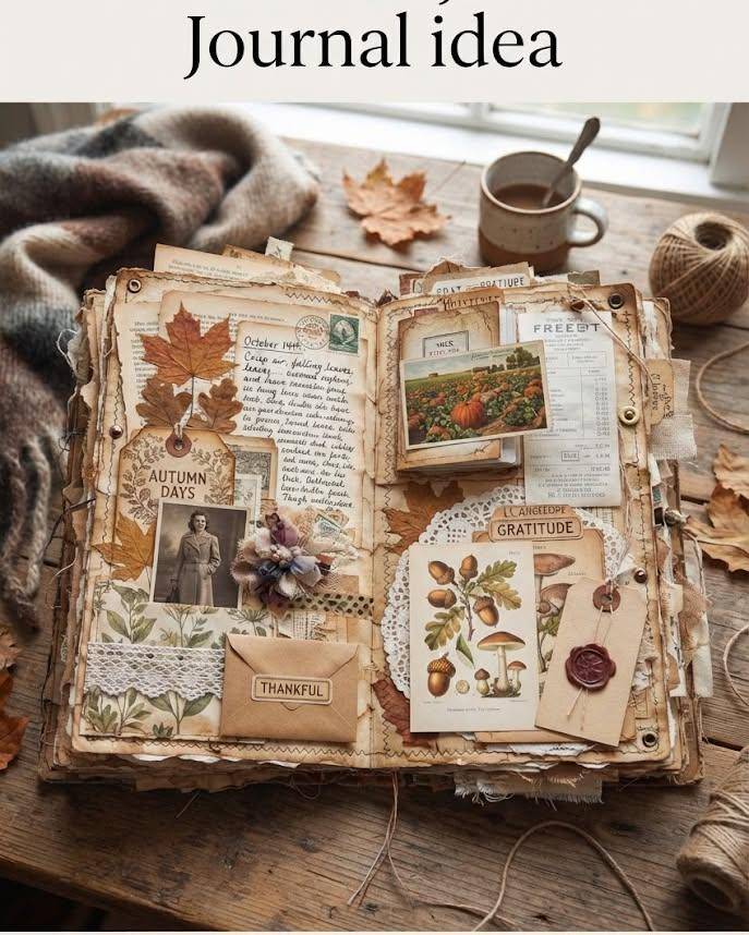 Rustic Autumnal Junk Journal Cover