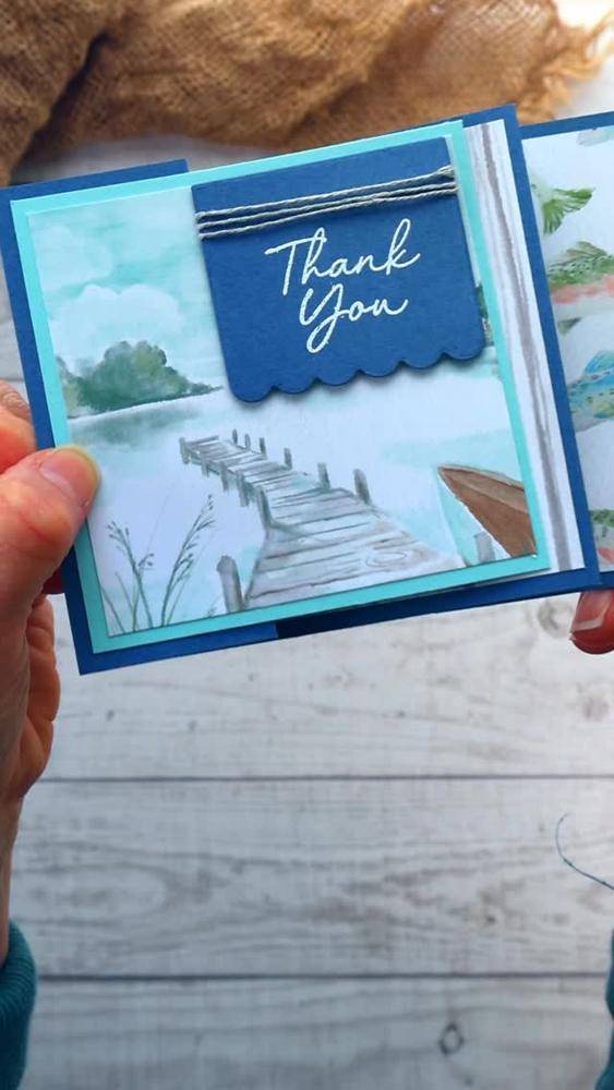 Scenic Dock Card Fold Tutorial