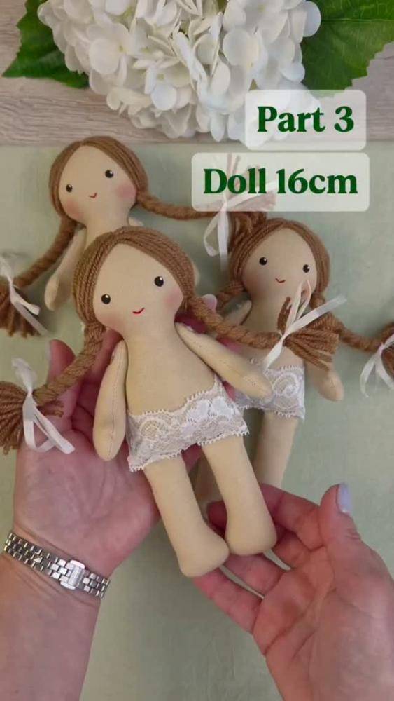 Sewn Fabric Doll Craft Project