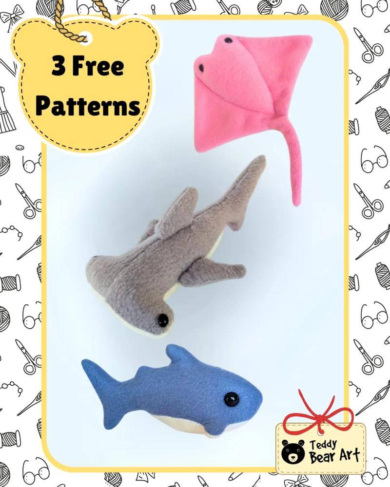 Sewn Plush Ocean Friends