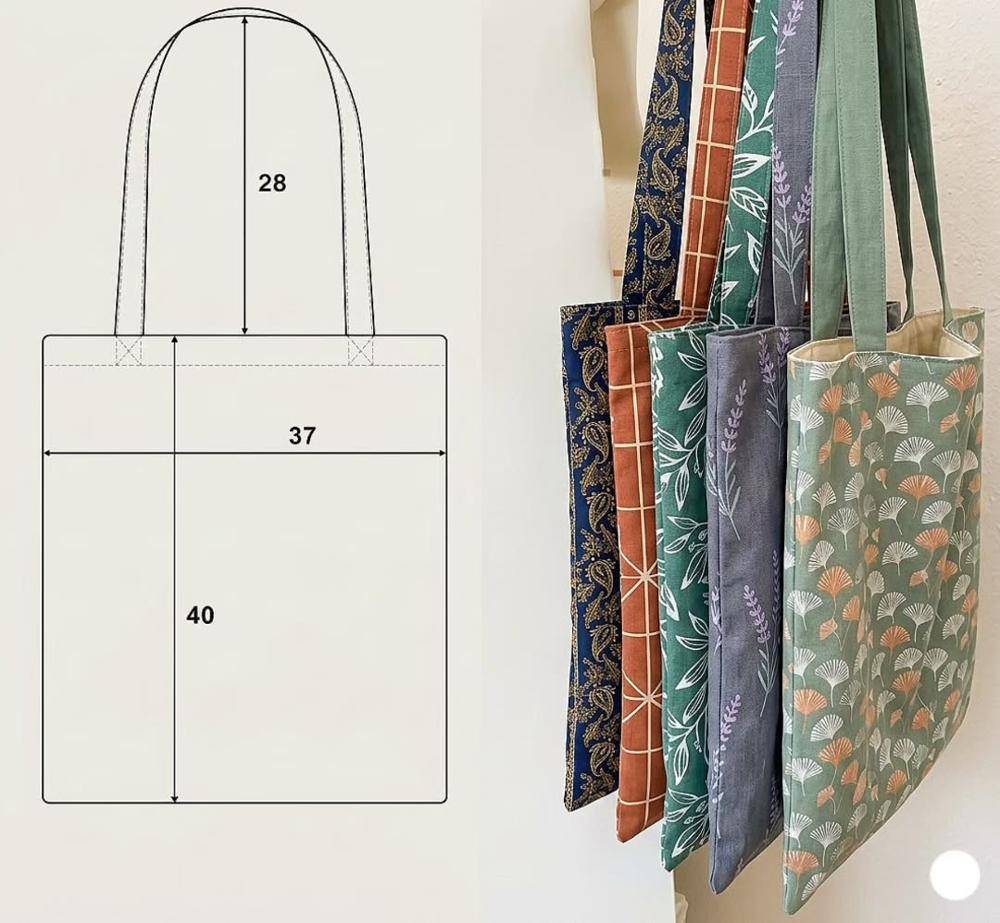 Simple Fabric Tote Bag Project