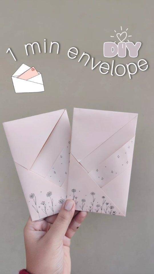 Simple Folded Paper Envelope Craft
