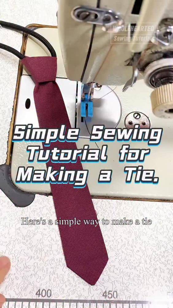 Simple Sewn Tie Tutorial