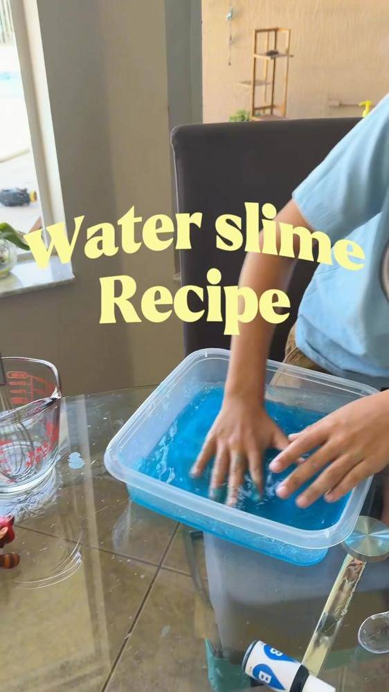Sparkling Water Slime Sensory Play