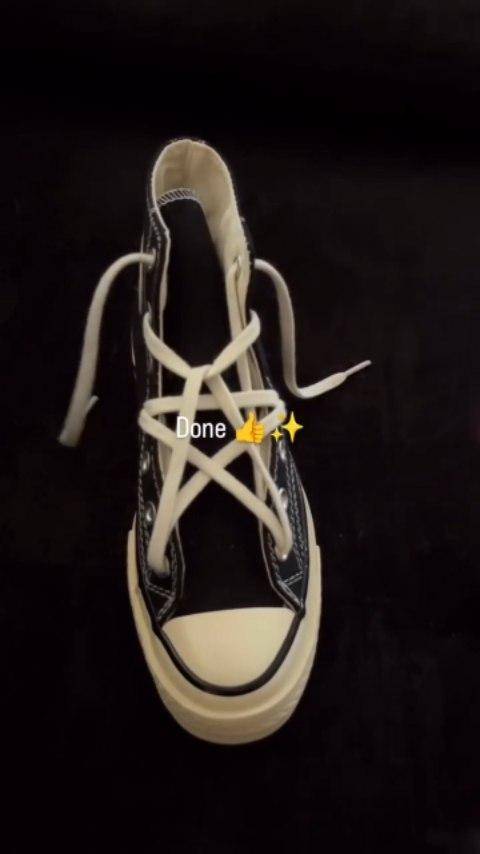Star Pattern Shoelace Tying Tutorial