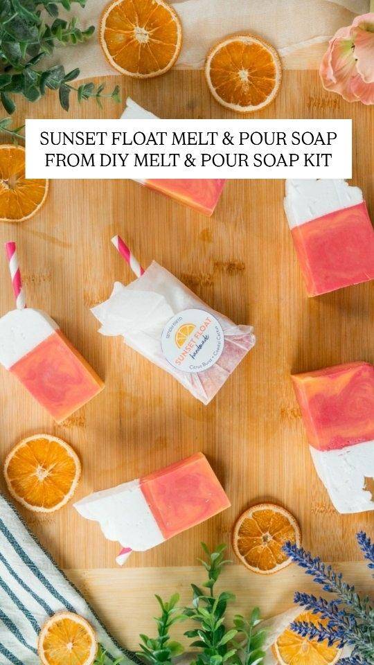 Sunset Float Melt & Pour Soap Bars