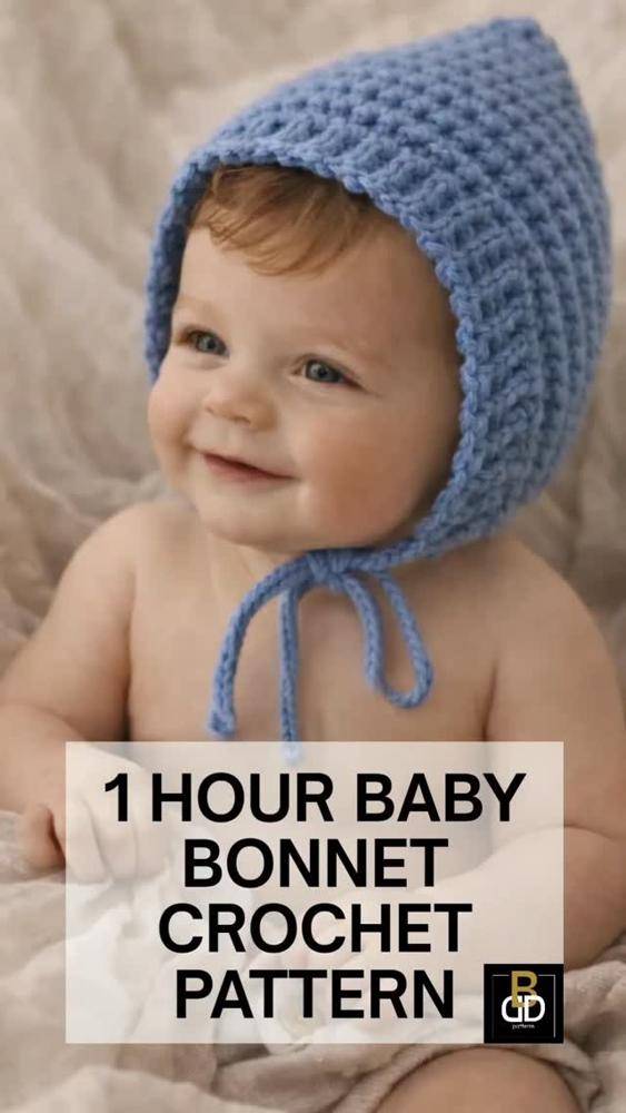 Sweet Blue Bonnet for Baby