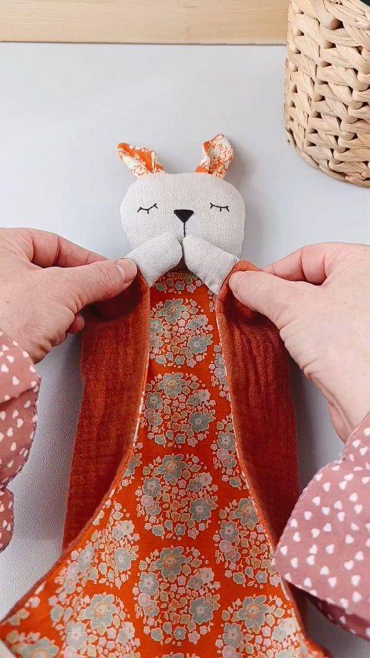 Sweet Stuffed Bunny Security Blanket Project