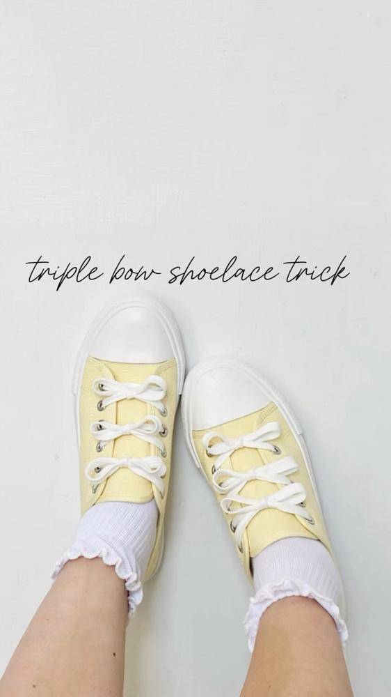 Sweet Triple Bow Shoelace Trick