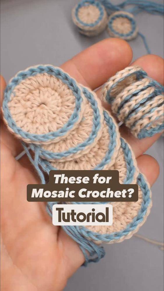 Two-Tone Crochet Circles Craft