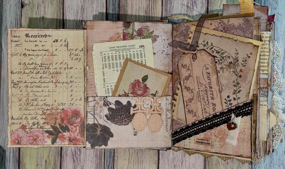 Vintage Ephemera Junk Journal Pockets