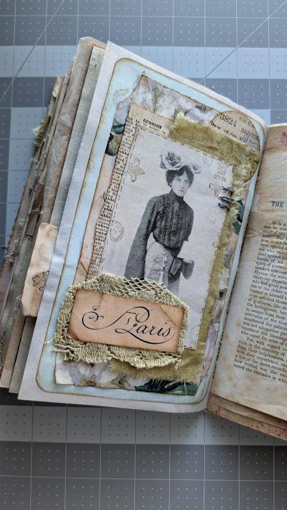 Vintage Ephemera and Photo Junk Journal Page