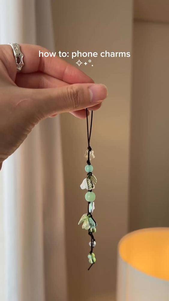 Whimsical Beaded Phone Charm