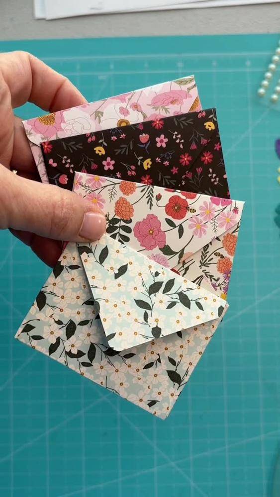Whimsical Floral Paper Envelope Craft