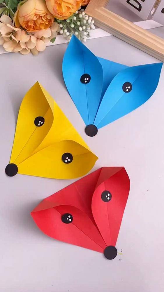 Whimsical Folded Paper Fox Craft