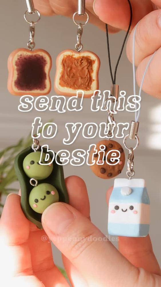 Whimsical Food-Themed Polymer Clay Charms