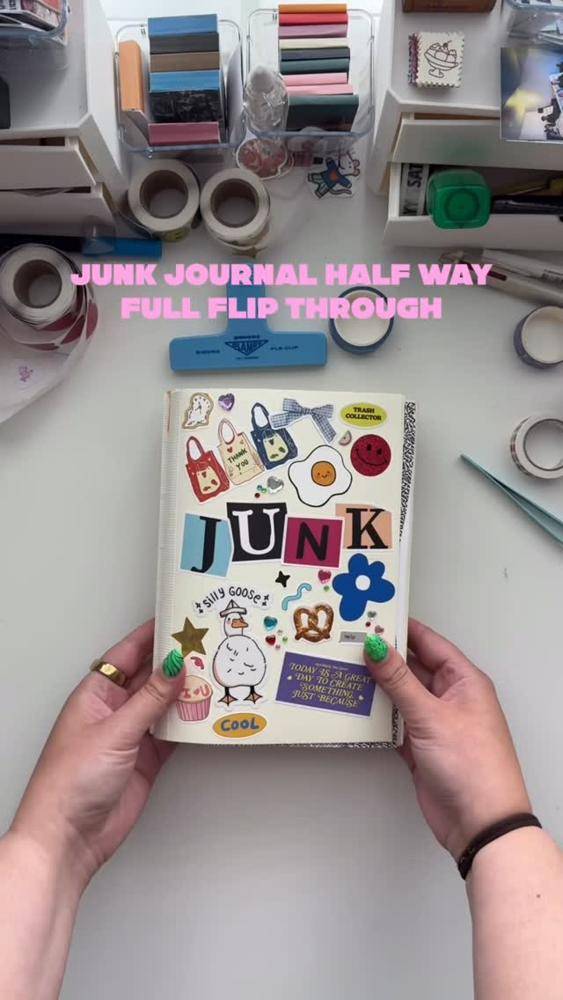 Whimsical Junk Journal Cover Decoration