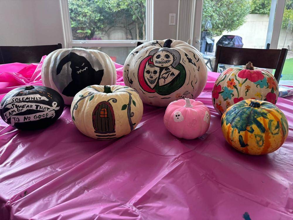 Whimsical Painted Pumpkin Collection