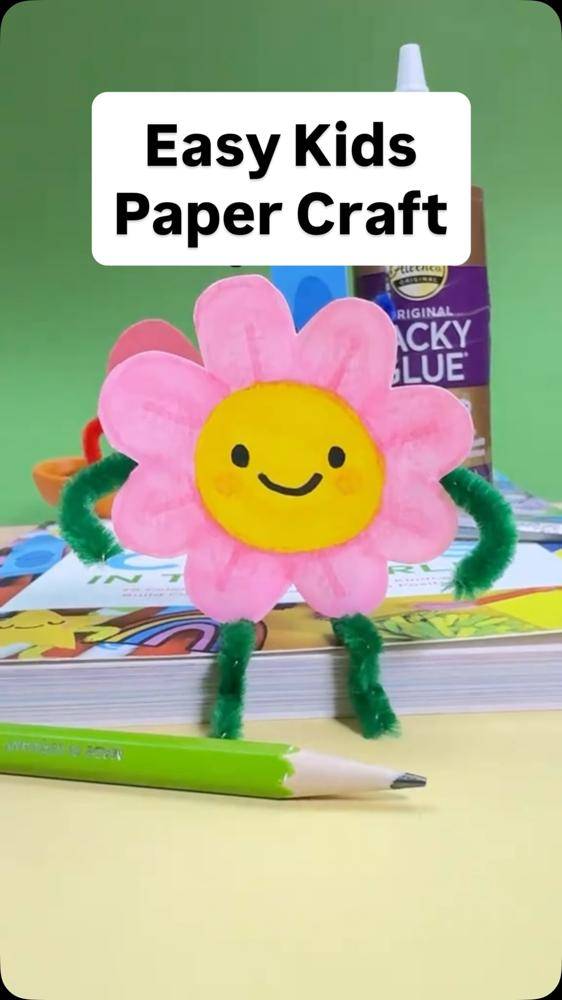 Whimsical Paper Flower Pal Craft