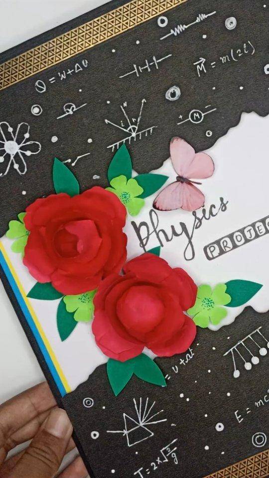 Whimsical Physics Project Cover Decoration