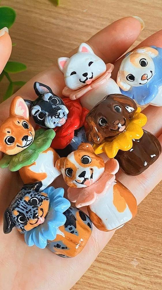 Whimsical Polymer Clay Animal Charms