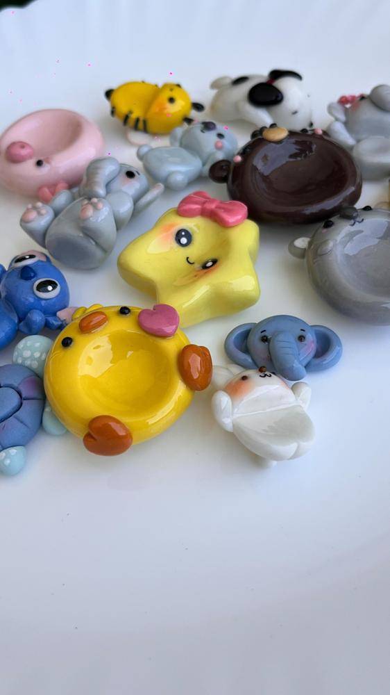 Whimsical Polymer Clay Animal Charms