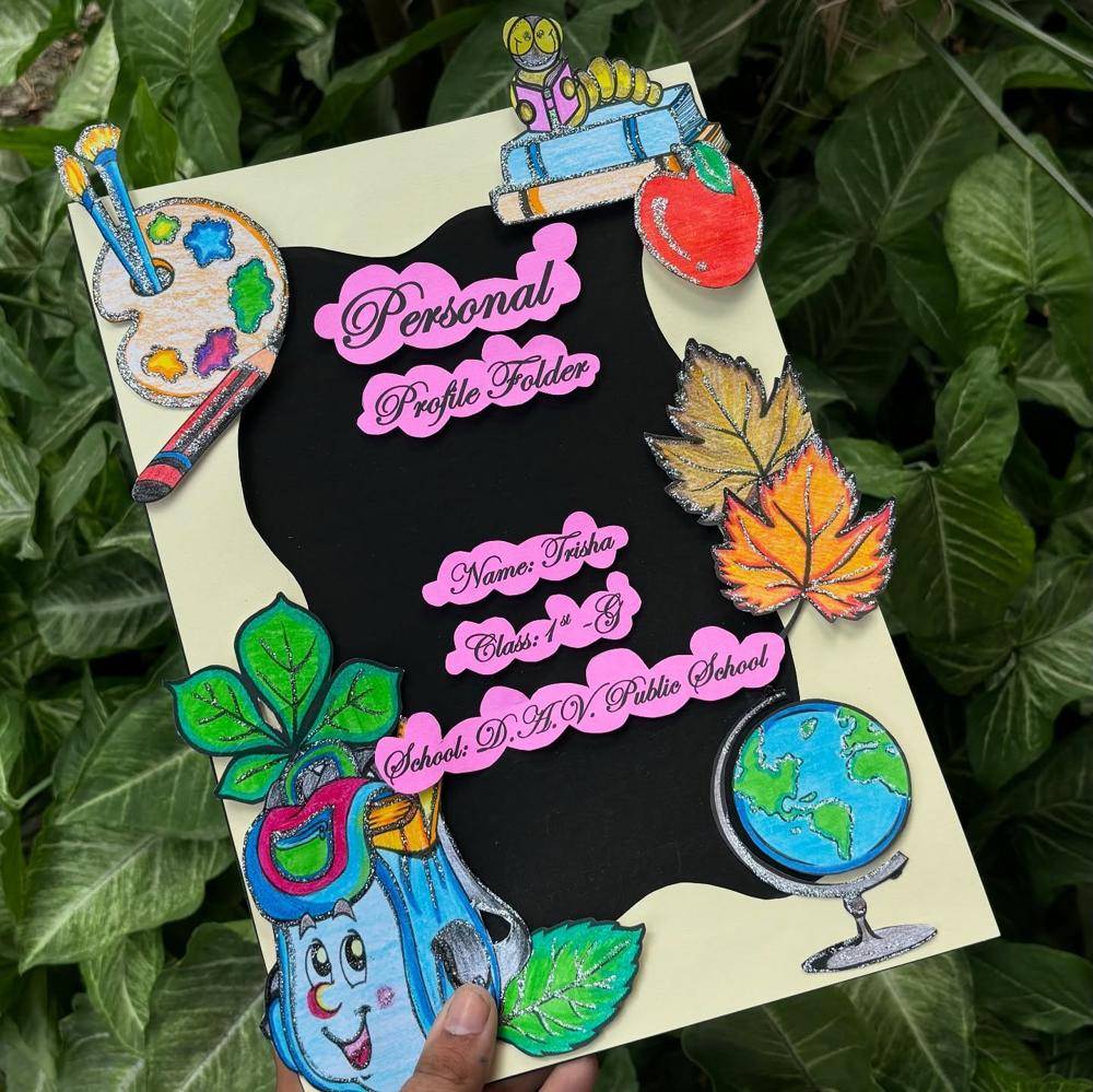 Whimsical School Project Folder Decor